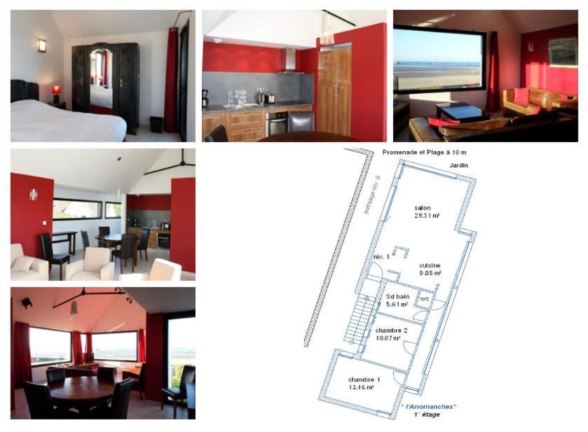 Gites " Arromanches" Ou "Bord De Mer Pmr" 2 Chambres En Front De Mer A Asnelles , 3Km D'Arromanches, 10Km De Bayeux ภายนอก รูปภาพ